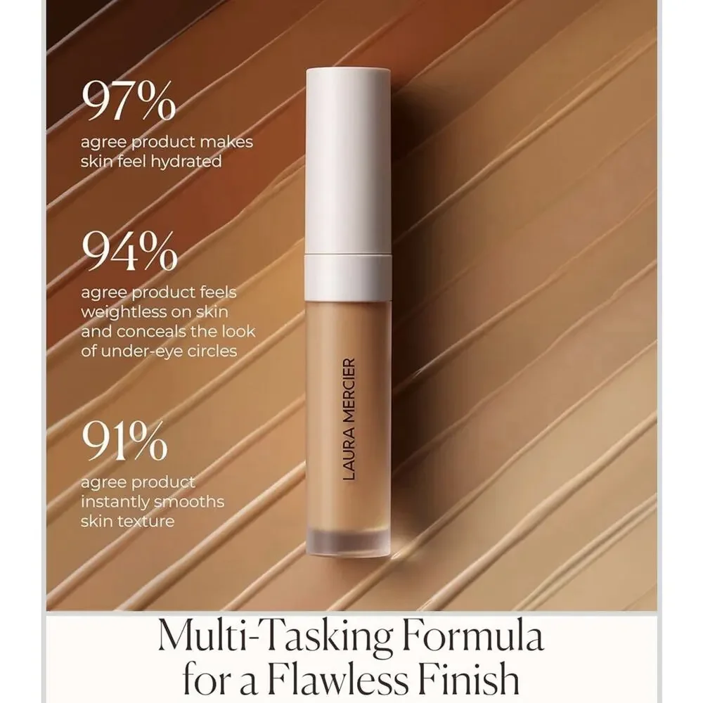 NIB LAURA MERCIER Real Flawless Concealer Shade 3W1 Full Size .18 oz